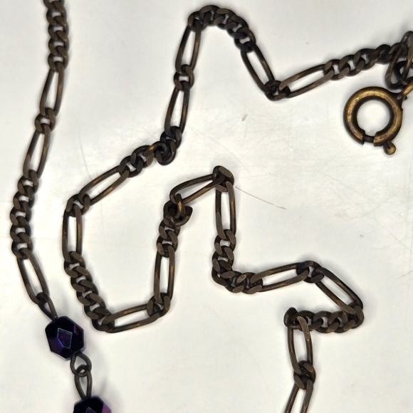 Vintage Authentic Miriam Haskell Necklace - purple gems - Picture 11 of 11